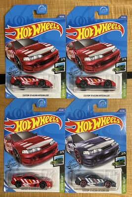 2020 Hot Wheels SPEED BLUR 2/5 CUSTOM '01 ACURA INTEGRA GSR 97/250, Lot Of 4 NEW