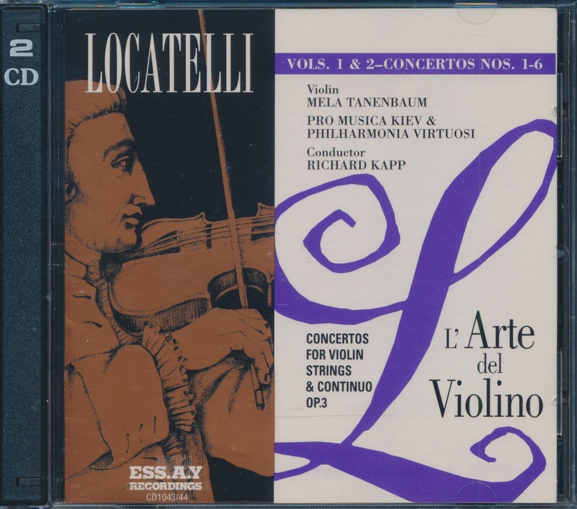 CD Пьетро Локателли - Искусство скрипки, тома. 1 и 2 концерты № 1-6 для дирижера