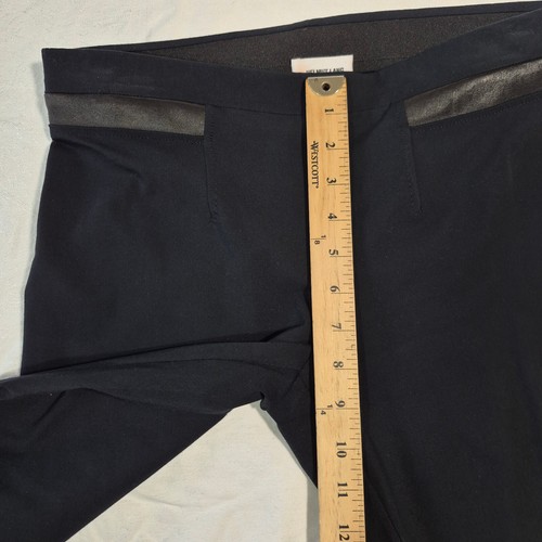 Helmut Lang Leggings Black with Leather Panels B06HW223 Medium TALL Excellent 30 - Picture 7 of 17