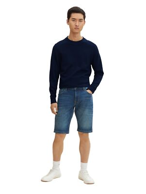 Tom Tailor Herren Jeans Short JOSH Regular Fit - Grau - Blau W28-W40 Baumwolle