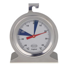 Brannan Dial Fridge Freezer Thermometer Stainless Steel with Recommended Safe Te