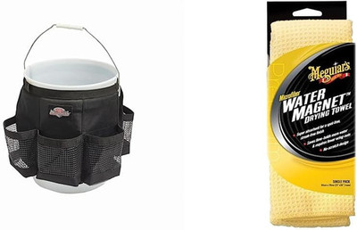 Auto Wash Organizer for 5 Gallon Bucket - Fast-Drying, Black, AB30060 & Meguiar'