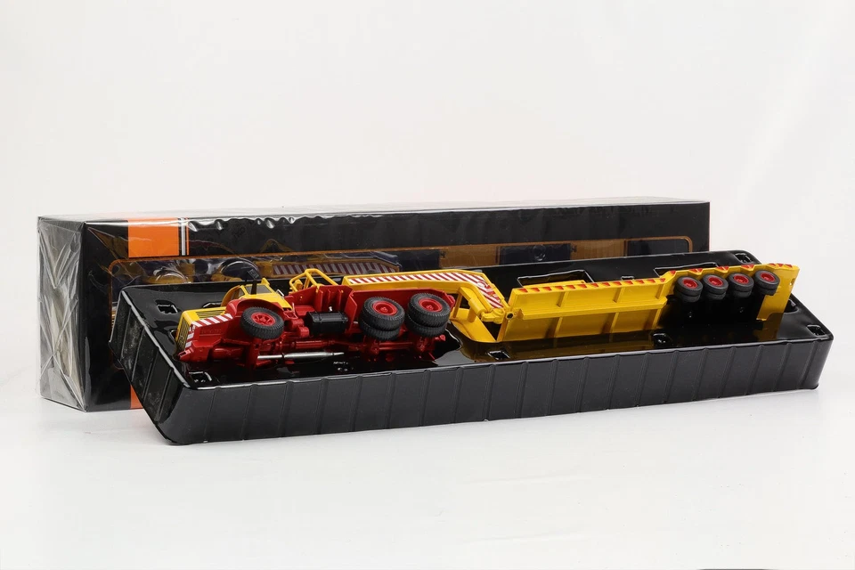 1:43 IXO Camion Berliet TB 015 M3 6x4 1960 Jaune / Rouge Remorque Basse TR028 - Photo 4/4