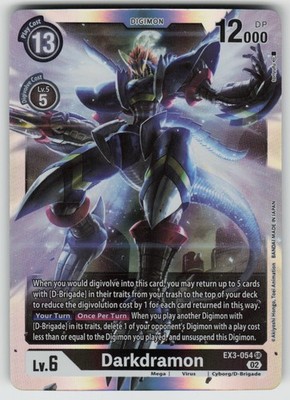 Darkdramon Super Rare Draconic Roar EX3-054 SR LP