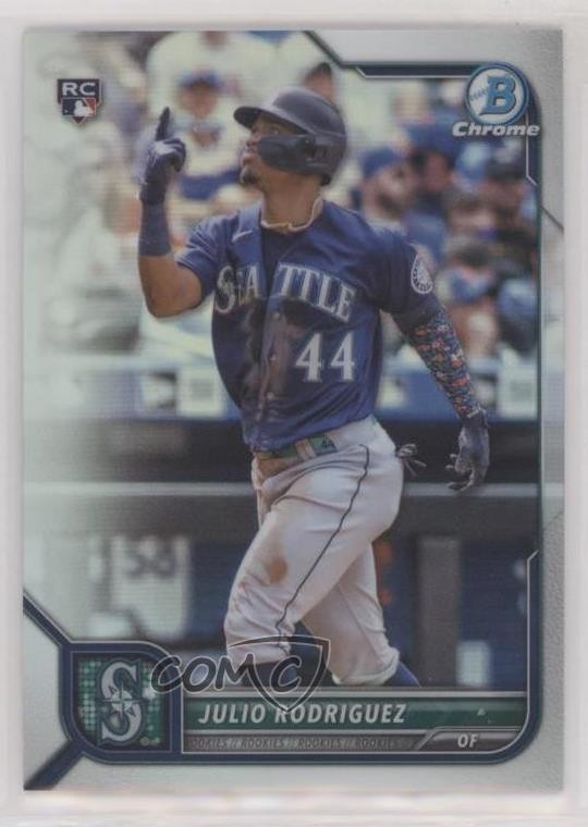 2022 Bowman Chrome Refractor 222/499 Julio Rodriguez #48 3a1