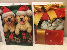 AVANTI CHRISTMAS CARDS New w/envelopes LOT 8-TWO STYLES OF CARDS *FLASH SALE**