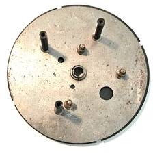 Clock Motor Metal Piece a much needed thing 3 7/8" diameter 1 1/4" height
