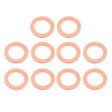 10Pack 24mm x 18mm x 2mm Flat Ring Copper Crush Washer Sealing Gasket Fastener