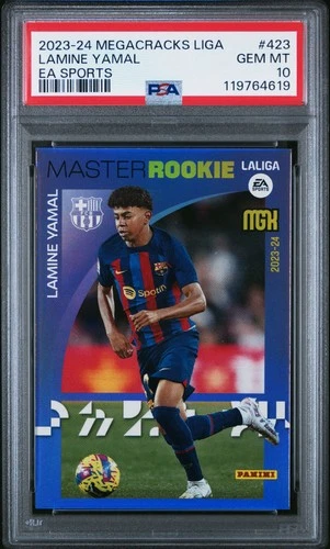 2023-24 Panini Megacracks Laliga Ea Sports Lamine Yamal #423 PSA 10