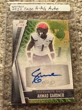 AHMAD SAUCE GARDNER 2022 SAGE A-AG GREEN AUTO ROOKIE RC COLTS UC BEARCATS READ