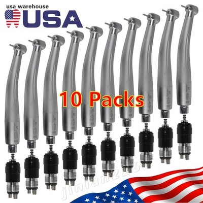 10*NSK Style Dental High Speed Turbine Handpiece 4 Hole Quick Coupler swivel YB