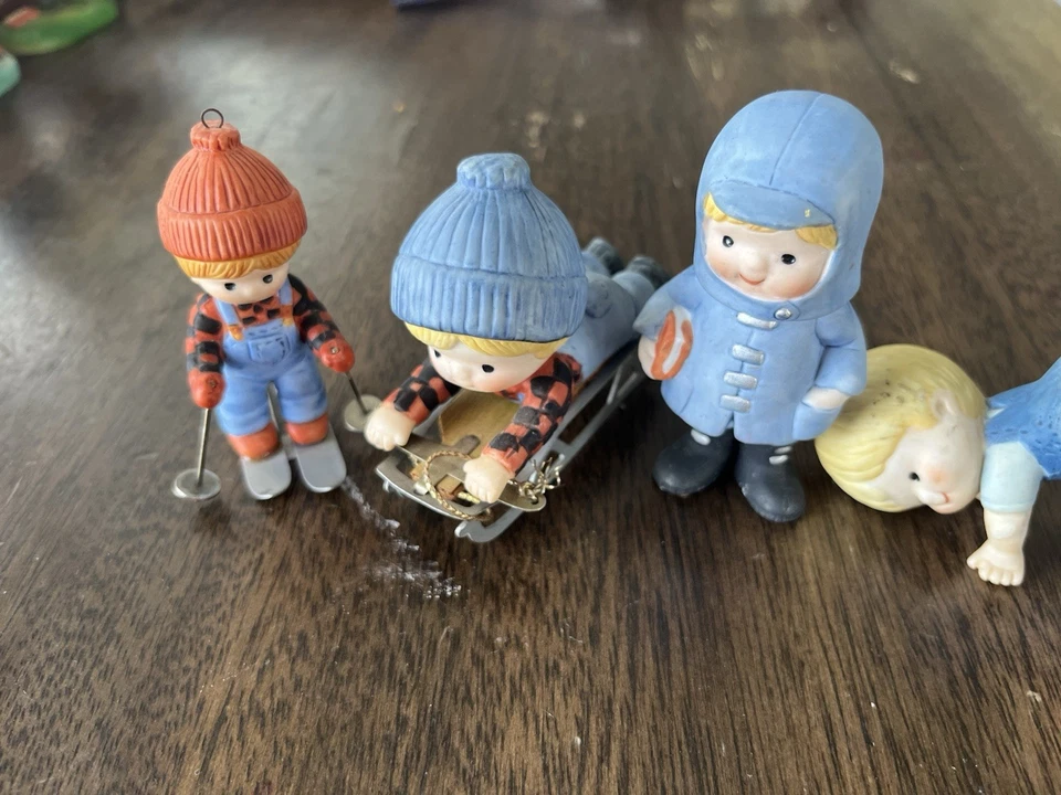 Lote Mixto Cerámica Enesco Country Cousins Vintage Años 80’s Foto 3 de 4