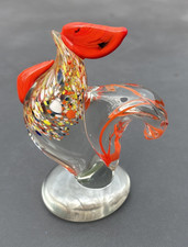 Vintage Murano Style Hand Blown Glass Rooster