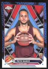 3054G 2023-24 Topps Chrome #144 Pete Nance Blue Basketball Refractors