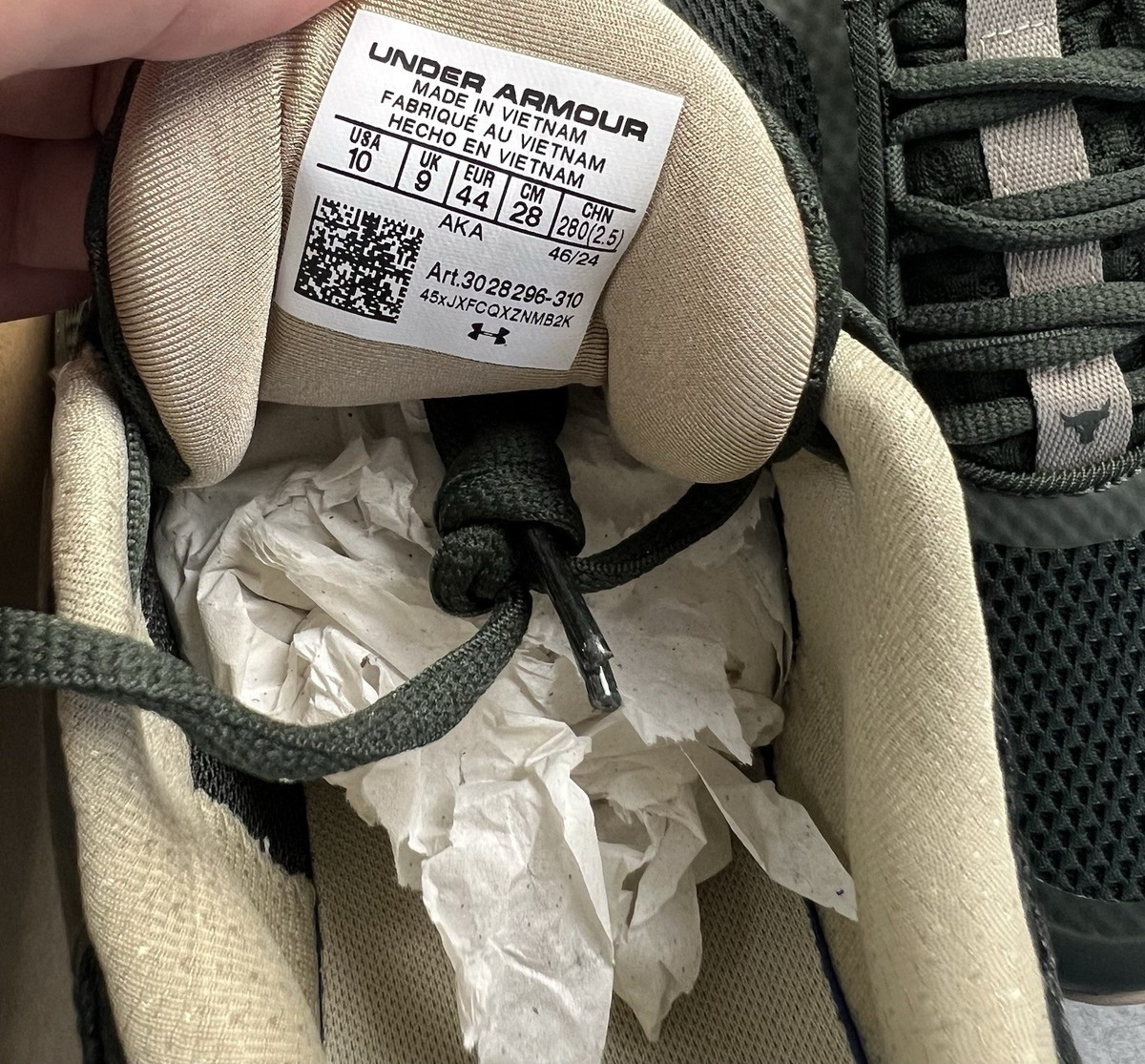 Under Armour PROJECT ROCK BSR 5 Army Green Sand  Sneakers Training Men’s Sz 10 Under Armour Project Rock BSR 5 Shoes Men main image 4