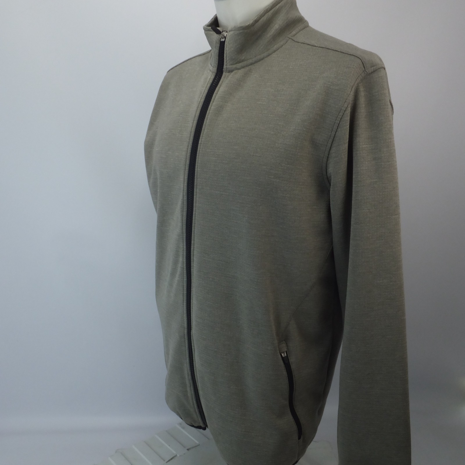 Straight Down Performance Heather Grey Full Zip P… - image 3