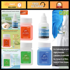 pH Calibration Solution 50ML - 4.0, 7.0, 10.0 pH Liquid for pH Meters  Probes