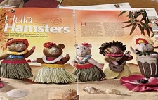 Alan Dart Knitting Pattern hula hamsters Hawaiian dancers Toy dolls 