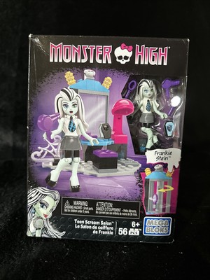 Monster High  Frankie Stein Teen Scream Salon Mega Bloks. Dented Box New