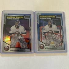2020-21 O-Pee-Chee Platinum Ilya Sorokin Rookie Sunset & Blue Surge Lot