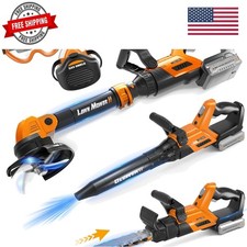 3-IN-1 Kids Garden Tools with Lights and Sounds, Weed Wacker Toy, Leaf Blower...