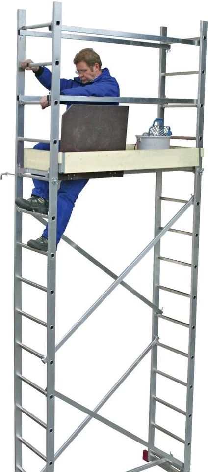 Krause Corda Montagegerüst 5 m Fahrgerüst Rollgerüst Gerüst Rollrüstung - Bild 4 von 4