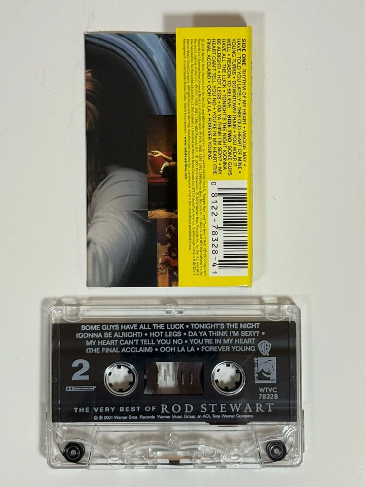 The Very Best of Rod Stewart Cassette Tape 2001 Maggie May Forever Young Hits - Image 4 of 4