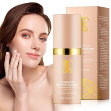 Colour Changing Foundation Liquid 4 in 1, Foundation for Older Women, Hydrating