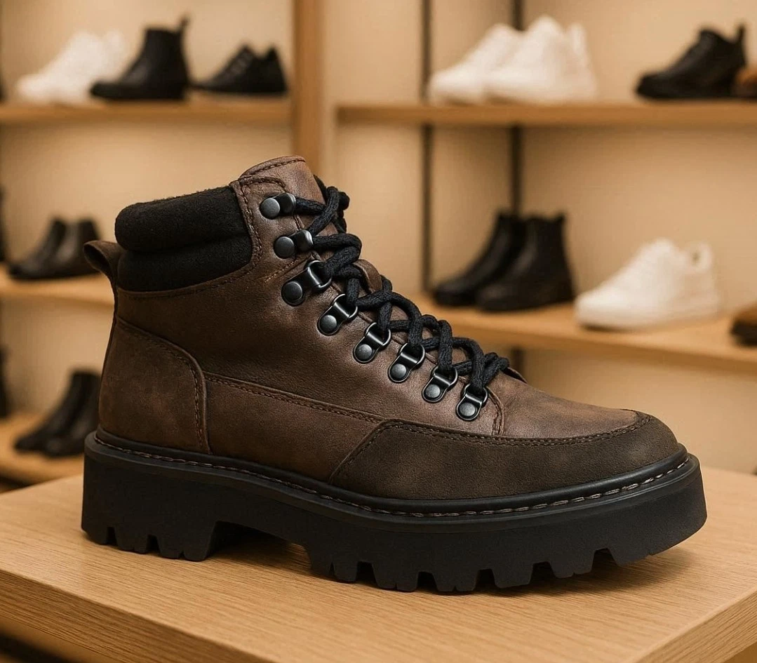 AllSaints Lace Up Boots for Men with Upper Leather for sale  display picture 1