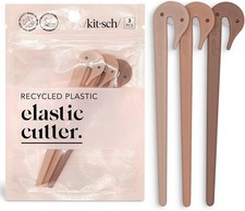 3pcs Hair Tie Cutter & Clear Elastic Hair Band Cutter Easy-to-Use, Pain-Free