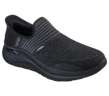 Black Skechers Shoe Mens Water Proof Slip On Arch Fit Slip Ins Extra Wide 232952