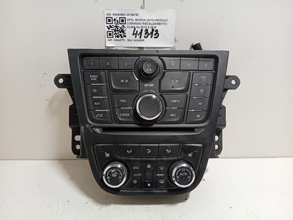 COMANDI CLIMA PER OPEL Mokka 1° Serie 95363963 20765757 A16XER (12>)