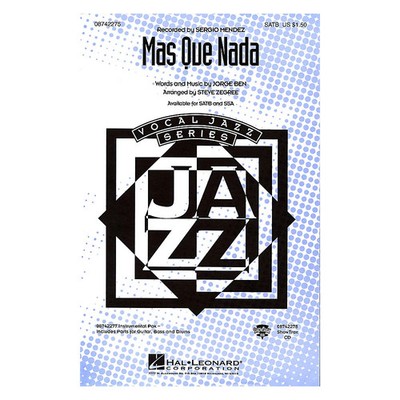 Hal Leonard M?s Que Nada IPAKR by Sergio Mendes Arranged by Steve Zegree