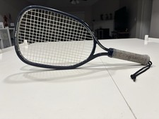 Wilson Champion Racquetball Racket 3 7/8 Grip Blue Vintage Racquet w/ Strap