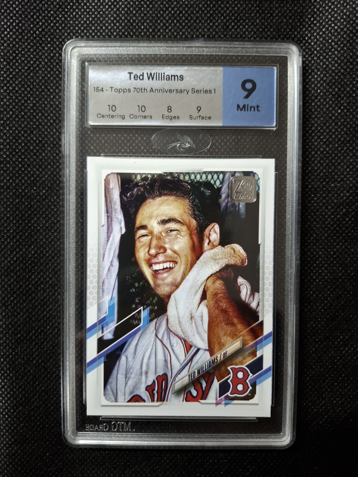 Ted Williams 2021 Topps #154 SP Image Variation MTG Grade 9 Mint Boston Red Sox