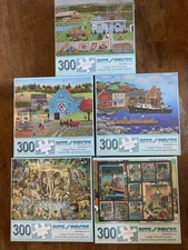 Lot Of 5  New Bits and Pieces 300 Large Piece Puzzles  SEALED