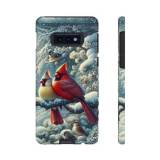 Winter Cardinal Phone Case, Cardinal Lovers, Cell Phone Case, Bird Lover