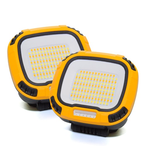 2 Pack LED Work Light Rechargeable 50W 5000Lumens, 4 Brightness & 4 Color Mod...