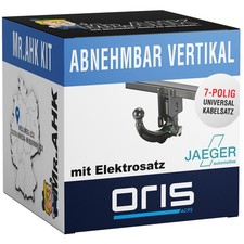 Oris AHK vert. abnehmbar für VW Golf IV Fließheck 97-03 mit 7pol Elektrosatz