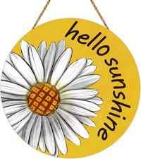Summer Decorations for Home Daisy Summer Door Decor Hello Sunshine Door Sign Dai