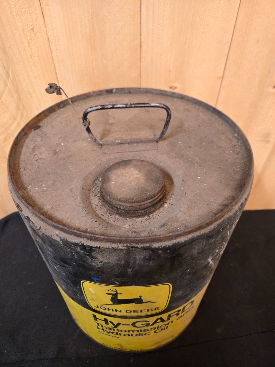 USA VINTAGE JOHN DEERE 5ガロン缶 1960s Yellow Black Vintage John Deere 5 Gal Hy-Gard Transmission