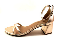 Steve Madden Rae Leather Mid Block Heel Open Toe Strappy Sandal Choose Sz/Color