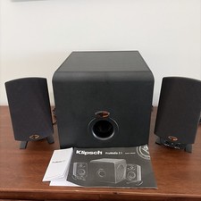 Klipsch ProMedia 2.1 Wired Computer Speakers w/ Subwoofer, Black