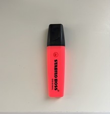 STABILO BOSS Original Pinkishred Highlighter Non Toxic Water Based Ink 2 5mm Tip