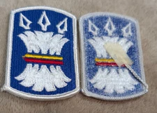 One US Army 157th Infantry Division Full Color Patch Government Issue USGI Blue