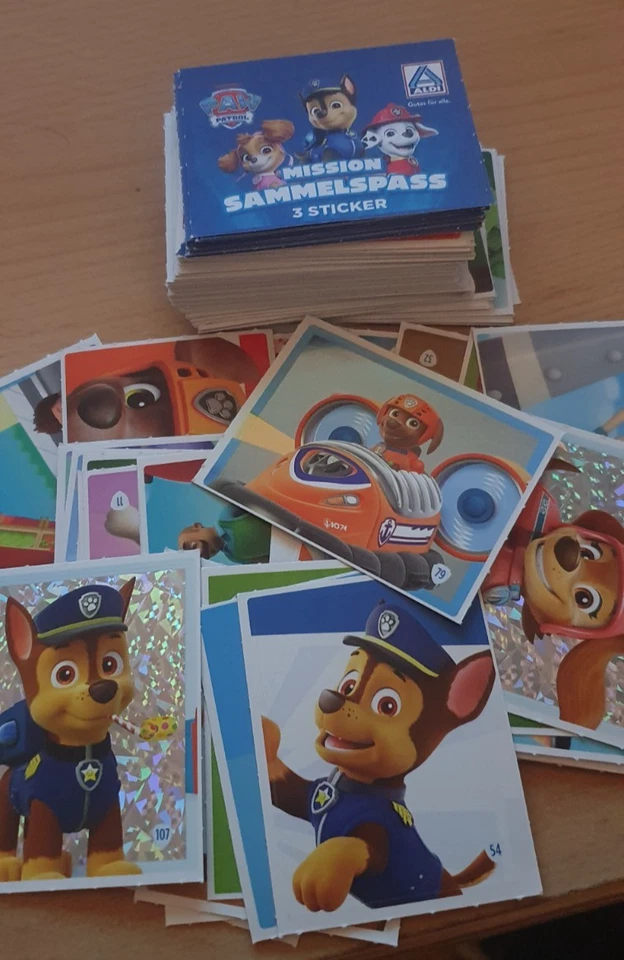 Paw Patrol Sammelsticker Aldi 2025 1-120 Aussuchen, Komplett Set und Sammelalbum - Bild 3 von 3
