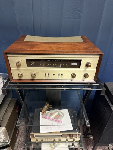 The Fisher 400 Vintage Tube Receiver -Wood Case  Works Great FM MULTIPLEX