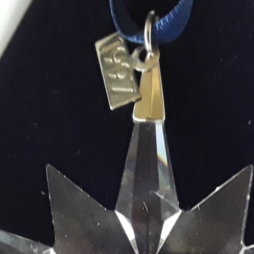 Swarvoski 1997 adorno anual de copo de nieve de cristal Foto 3 de 4