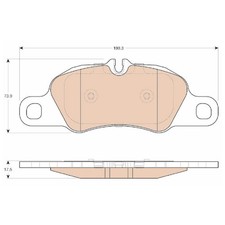 Satz Bremsbeläge Bremsklötze vorne für Porsche Boxster 981 Cayman id78766