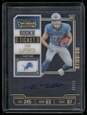 2023 Panini Contenders Sam LaPorta #131 Rookie Ticket Clear /10 RC